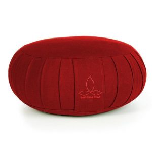 Zafu Boden Sitzkissen in der Farbe rot