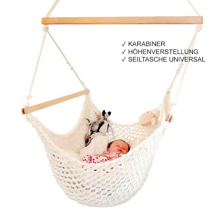 Babyhängematte in der Farbe Natur