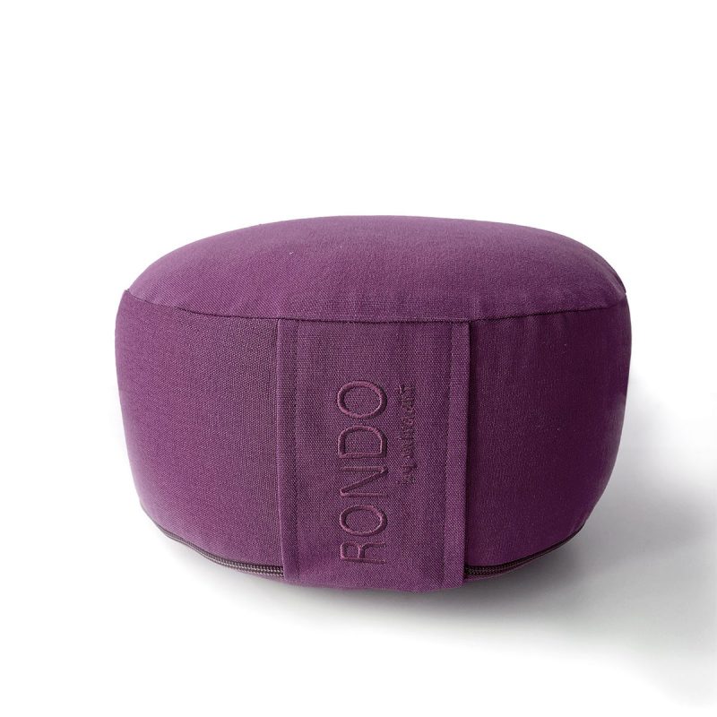 RONDO KLEIN - Boden Sitzkissen mit Kapok Füllung, Biobaumwollbezug, 15cm Sitzhöhe