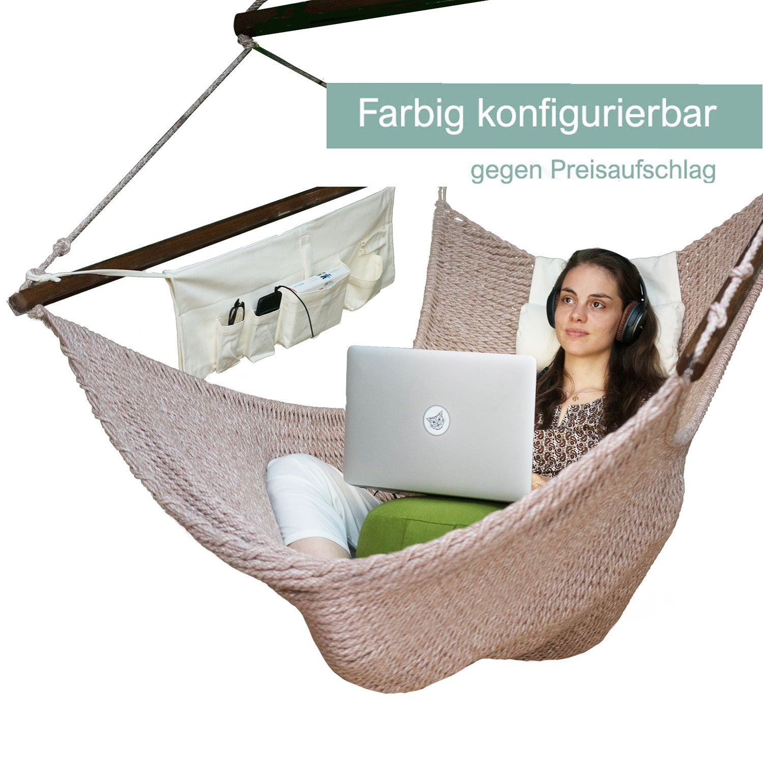 Homeoffice Hängesessel Set XXL in vielen Farben