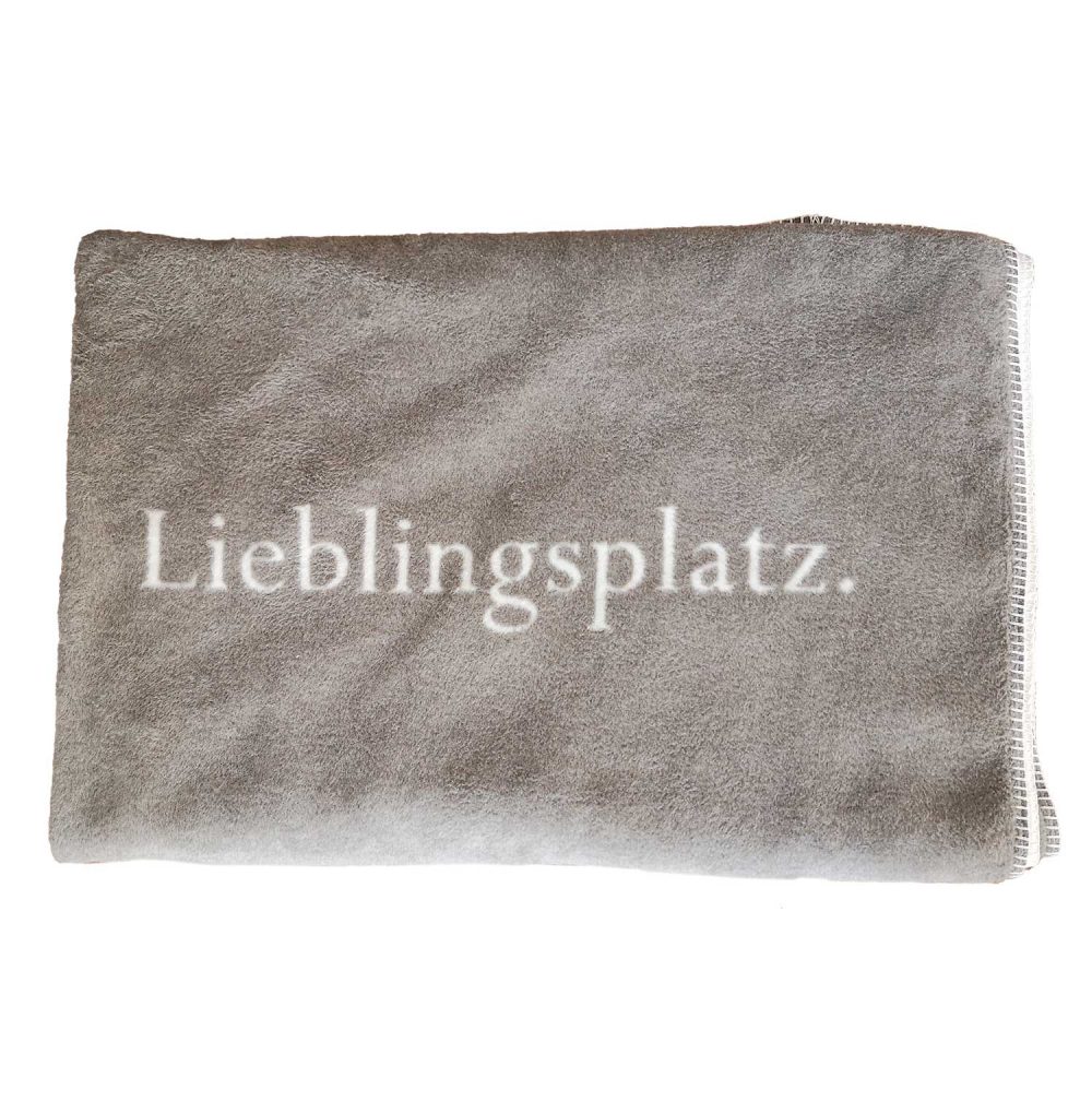 Die Lieblingsplatz Decke in Farbe umber