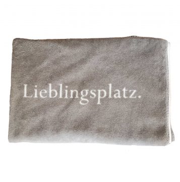 Die Lieblingsplatz Decke in Farbe umber