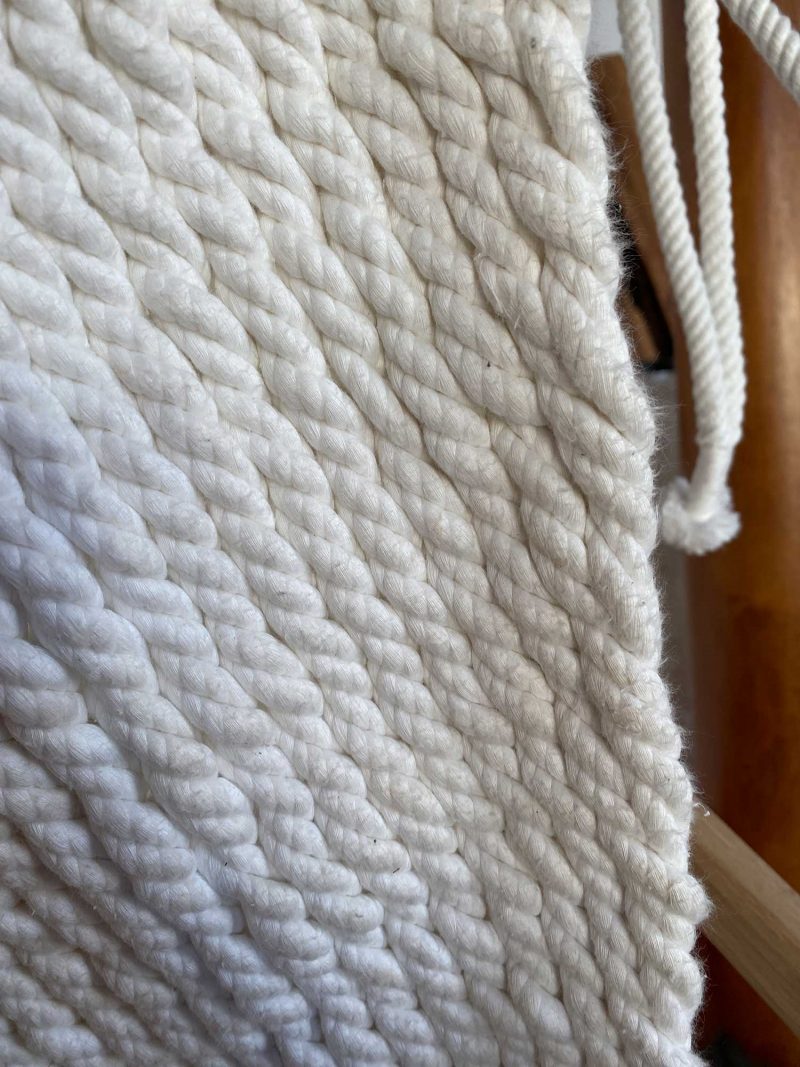 Vorführmodell - 2. Wahl - TRAUMSCHWINGER L Setplus - Fußteil, Höhenverstellung, Netzfarbe natur, Seiltasche natur, Holz unbehandelt – Bild 3