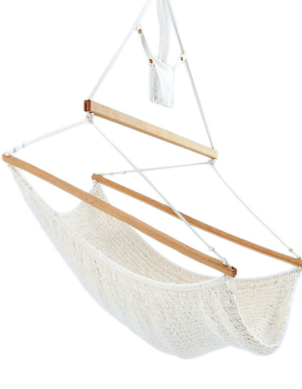 Musterteil- NEU!- TRAUMSCHWINGER XXL SMALL - Netzfarbe natur, Hölzer natur, Seiltasche natur
